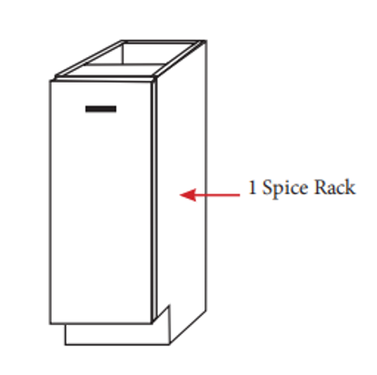 Picture of Base Spice Rack Cabinet (BSR)