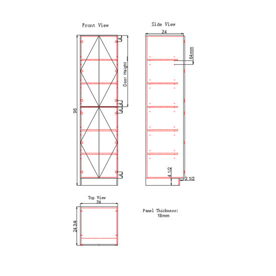 Picture of Double Door Pantry Cabinet